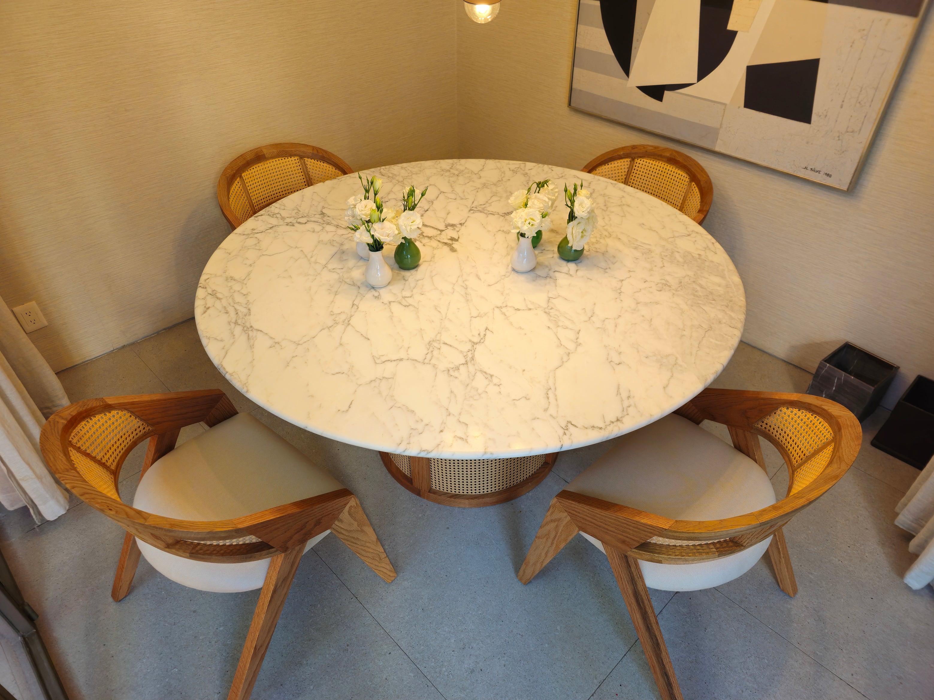 Comedor Palm Table Chico Redondo. 4-6 Comensales.